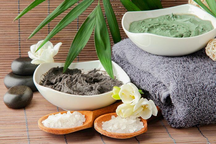 Clay and salt - popular remedies for back pain