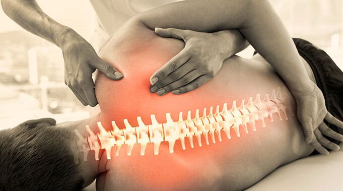 Massages from heating the muscle tissue for back pain